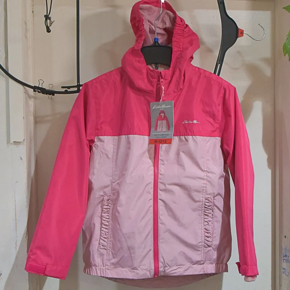 Eddie Bauer Girls' Youth 3 in 1 Jacket -‎ PINK size M10/12